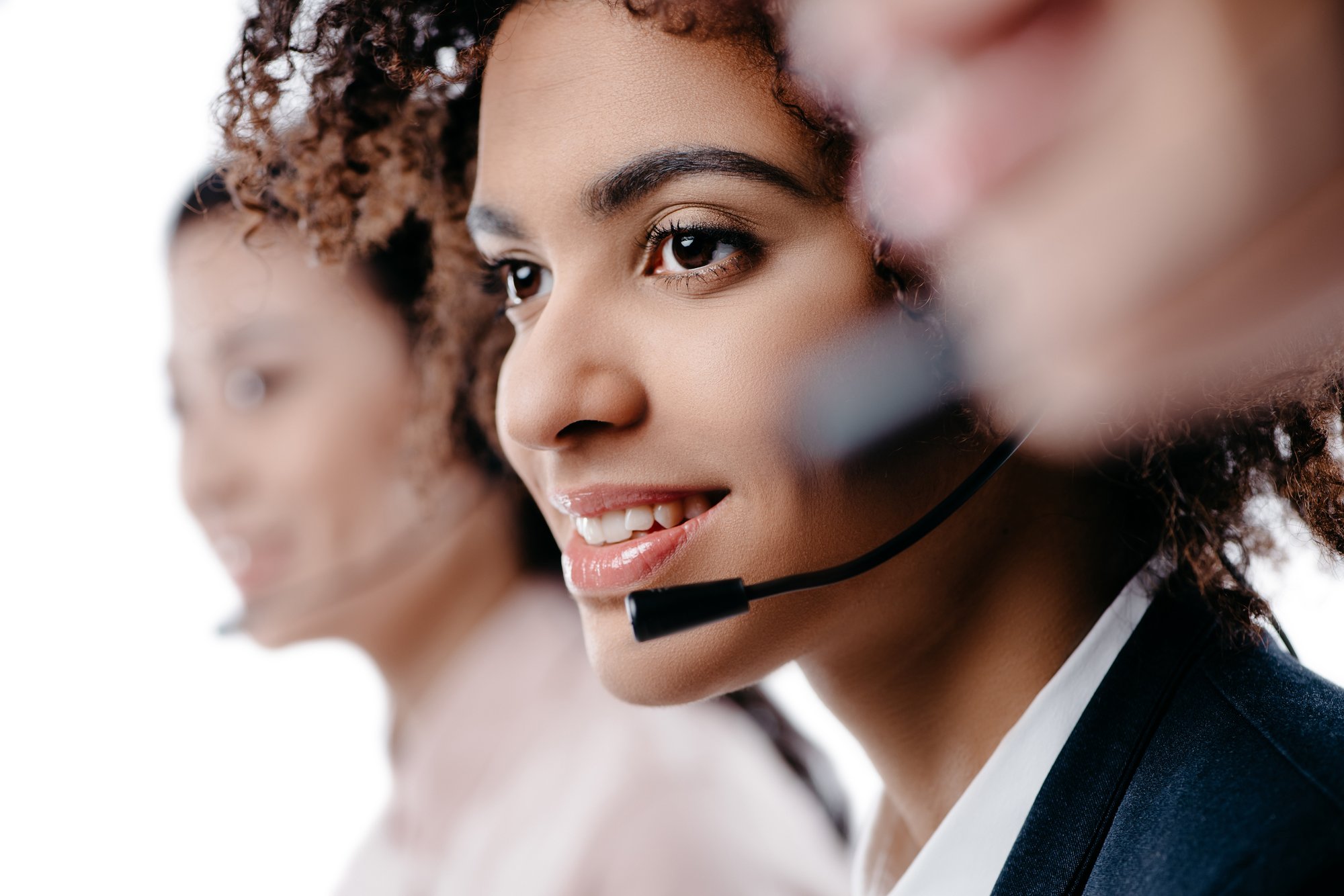 african-american-female-operator-working-with-head-2023-11-27-05-04-05-utc